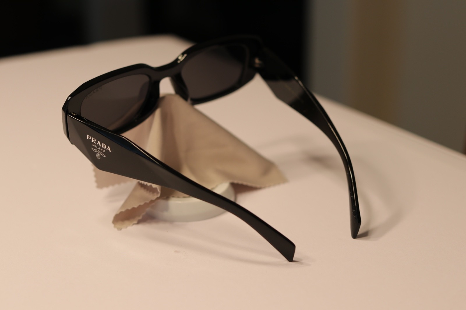 Prada Women\'s Sunglasses 49 mm Black / Dark Grey Lens