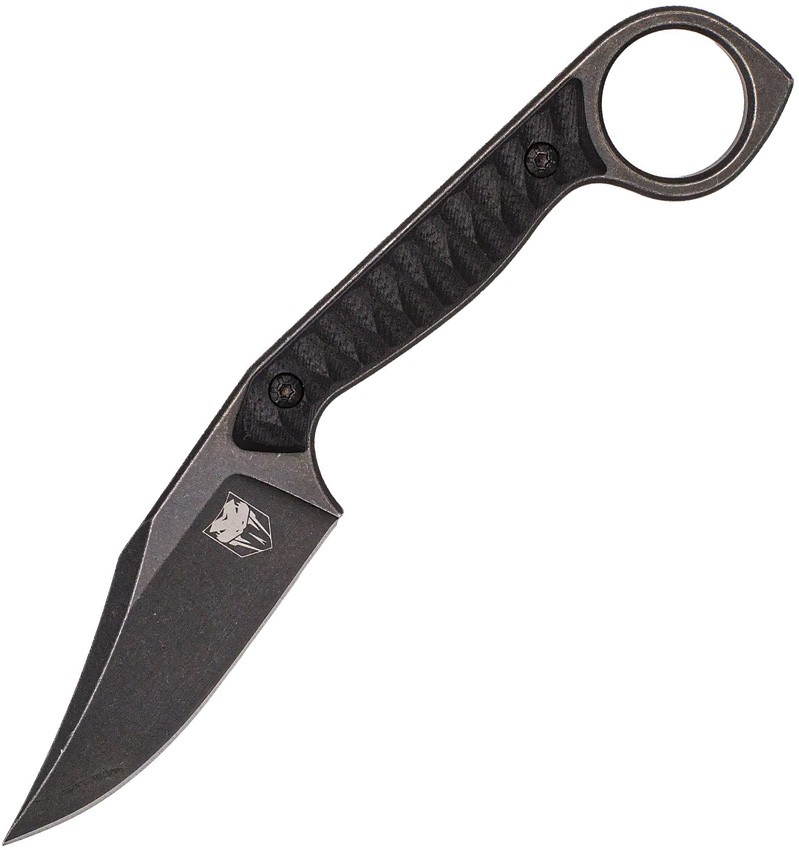Cobratec Wolfteeth Fixed Blade Black CP 3 in Cobratec Wolfteeth Fixed Blade Black CP 3 in