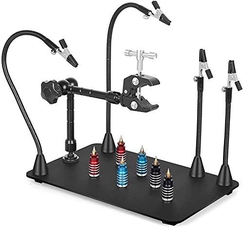 NOEVSBIG Magnetic Helping Hands Soldering Station with Large  Heavy Duty Base...