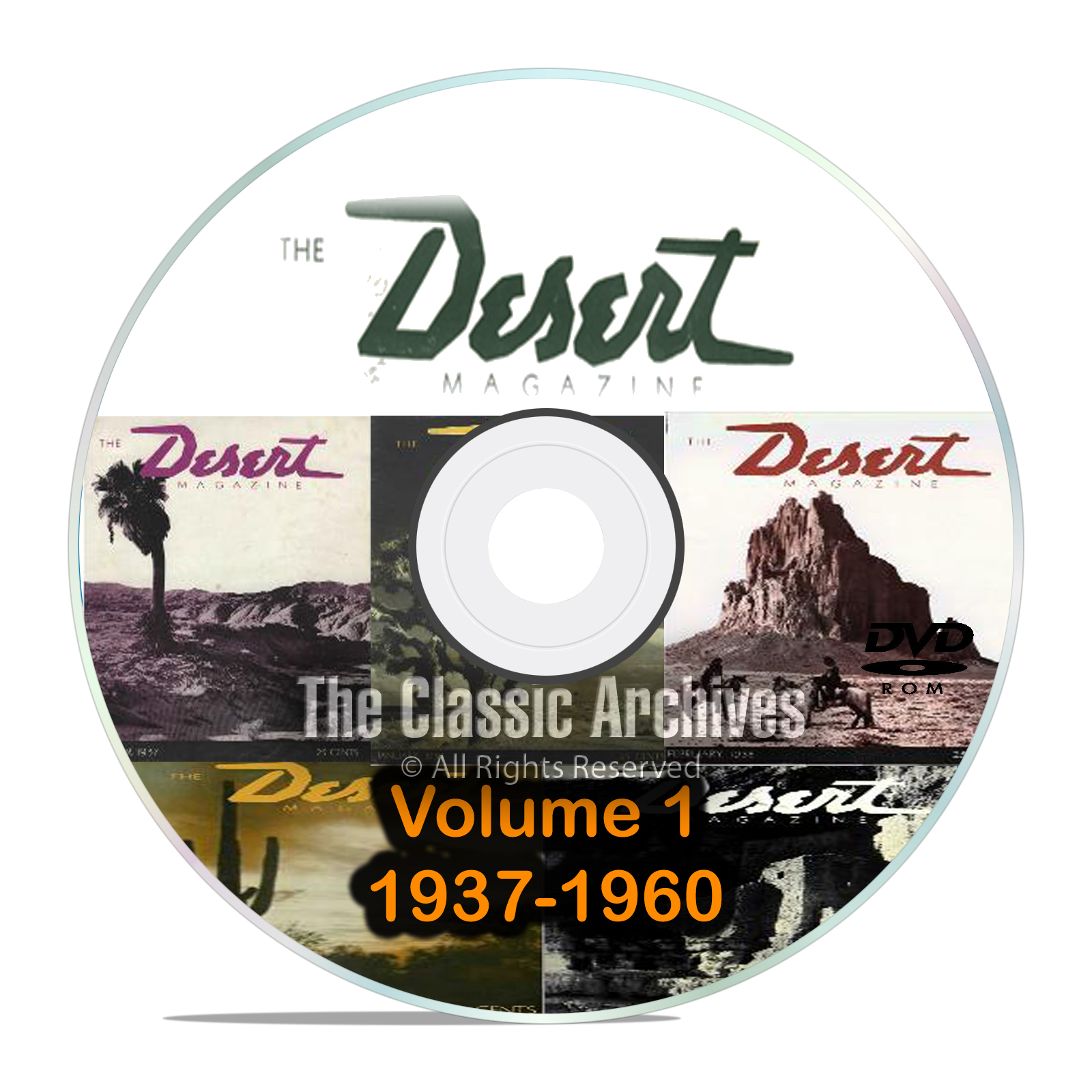 Desert Magazine, 1937-1960, Volume 1, Back Issues, Treasure Hunting CD DVD B57
