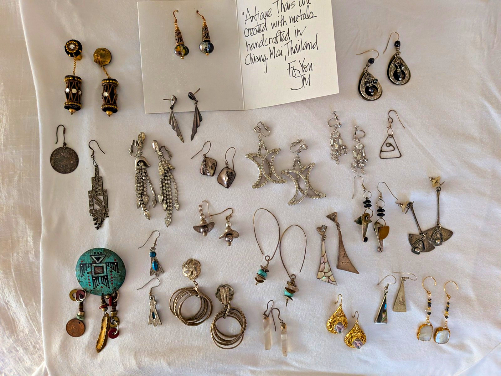 19 Pair+ More Women’s Earrings Mixed Lot, Metal, Silver, Pierced, Clip Assorted 19 Pair+ More Women’s Earrings Mixed Lot, Metal, Silver, Pierced, Clip Assorted