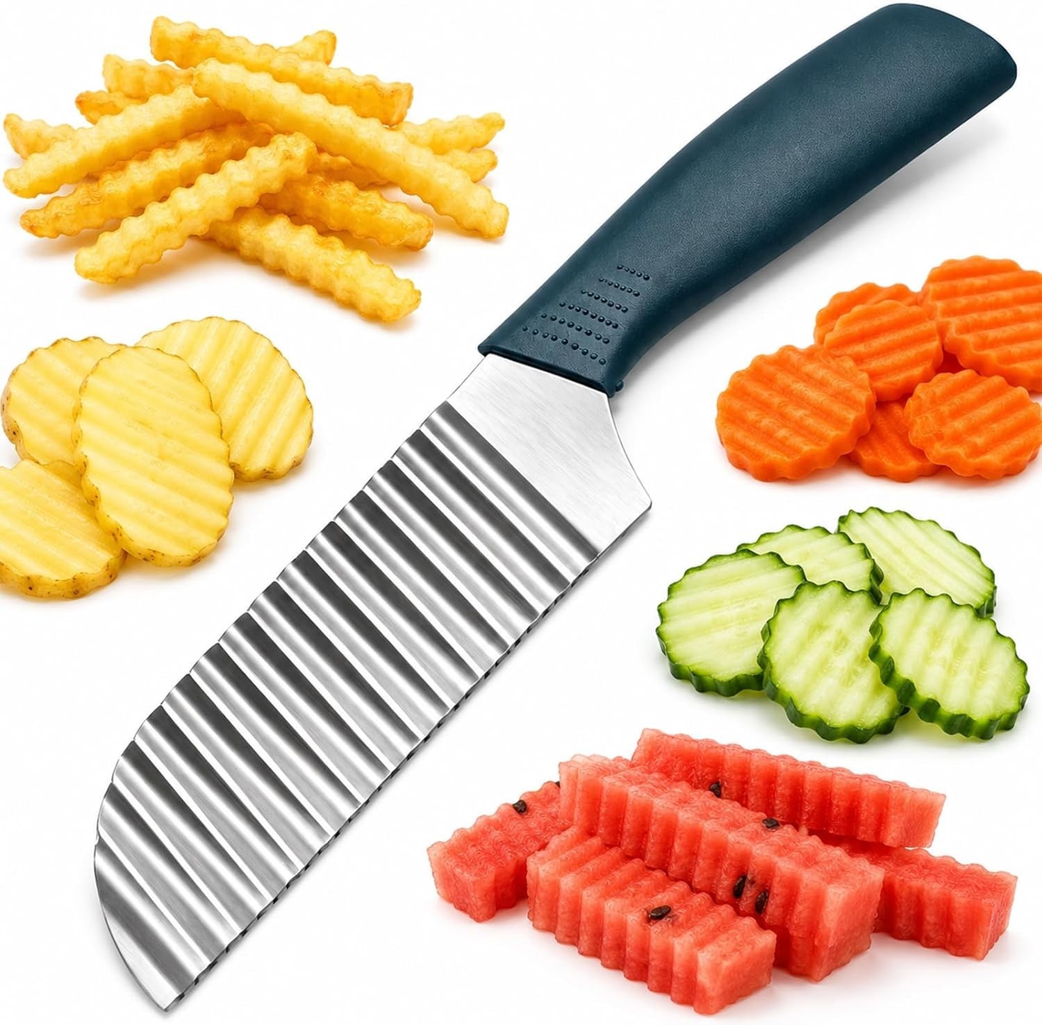 Crinkle Cut, Stainless Steel Wave Cutter Crinkle Cut, Stainless Steel Wave Cutter