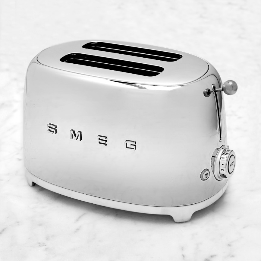 SMEG 2 Slice Toaster with 6 Presets and Defrost (TSF01SSMUS) Stainless SMEG 2 Slice Toaster with 6 Presets and Defrost (TSF01SSMUS) Stainless