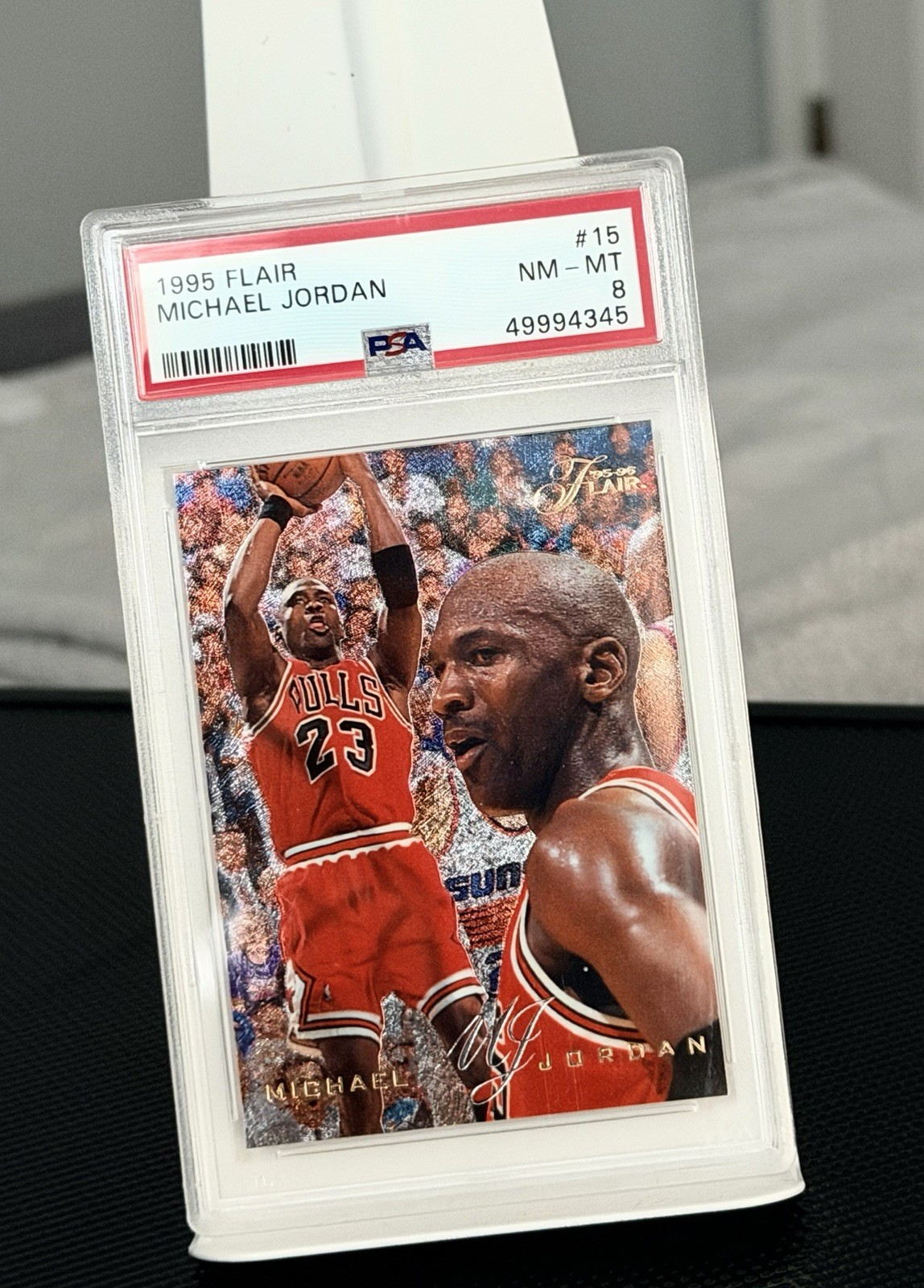 1995 Flair Basketball Michael Jordan #15 Chicago Bulls HOF GOAT PSA 8 Best Offer