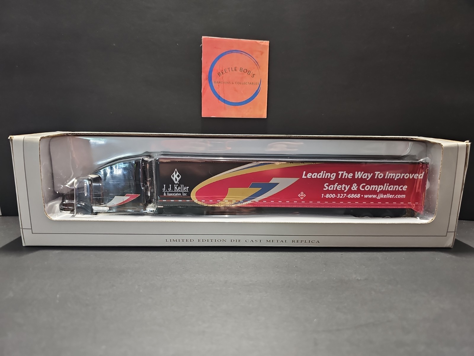 SpecCast Volvo 770 J.J Keller 1:64 Scale Diecast Truck & Trailer NIB 