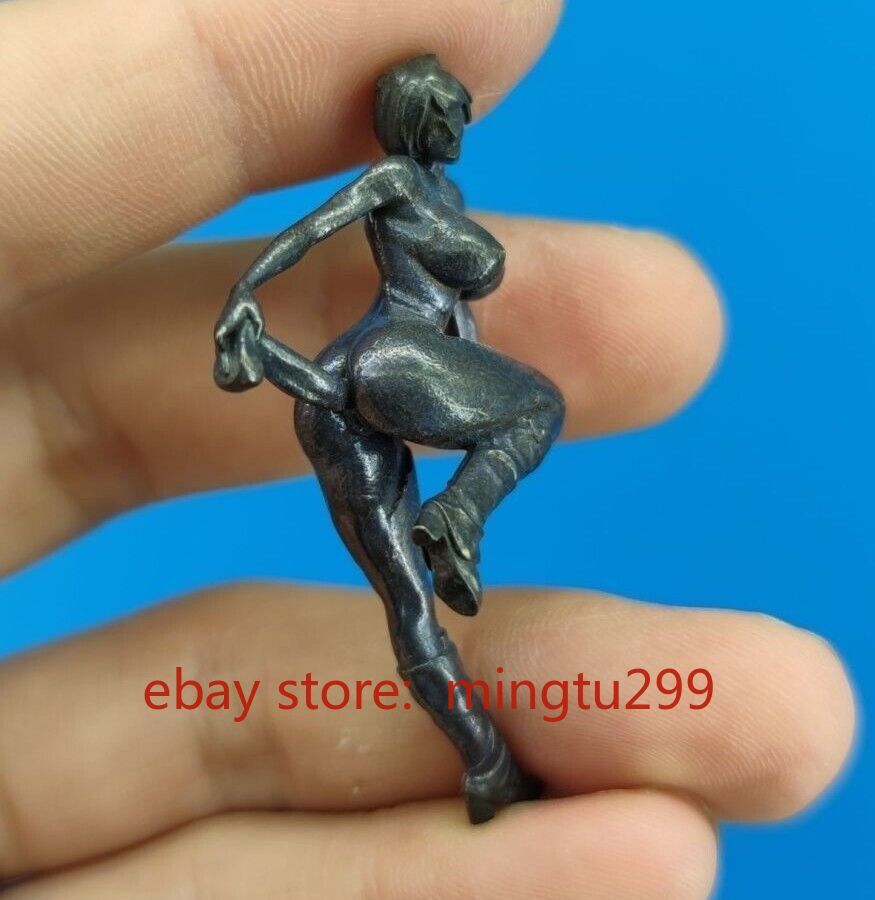 Chinese Old Bronze Copper Statue Hand Carved Sexuality Beauty Girl Figurine Gift Chinese Old Bronze Copper Statue Hand Carved Sexuality Beauty Girl Figurine Gift
