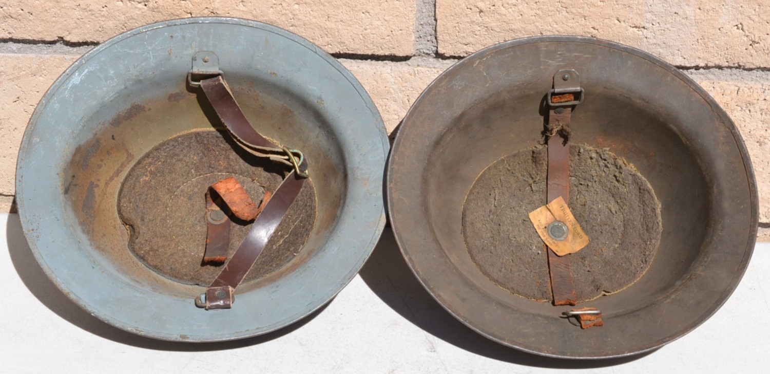 LOT OF 2 WW1 US ARMY DOUGHBOY HELMET US MILITARY WWI GREAT WAR LOT OF 2 WW1 US ARMY DOUGHBOY HELMET US MILITARY WWI GREAT WAR