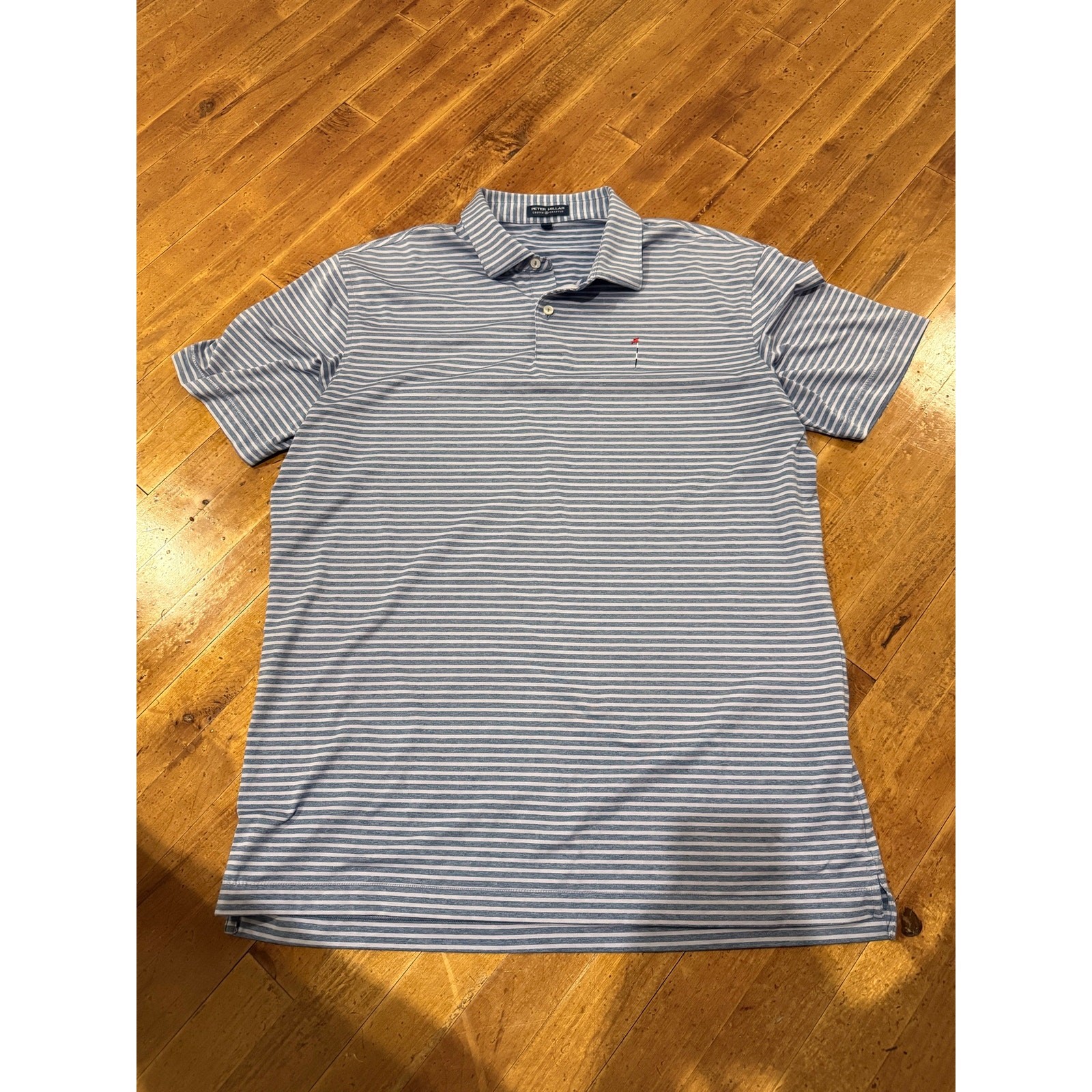 Peter Millar Crown Crafted Dormie Club Striped Golf Polo – Men’s Large Peter Millar Crown Crafted Dormie Club Striped Golf Polo – Men’s Large