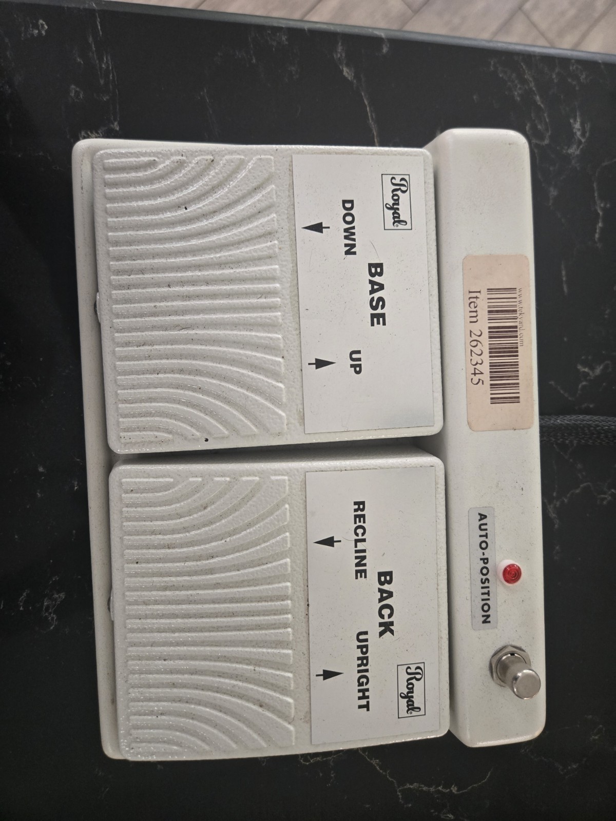 Royal Dental Foot Control Pedal for Dental Chair Foot Control Switch with Cord