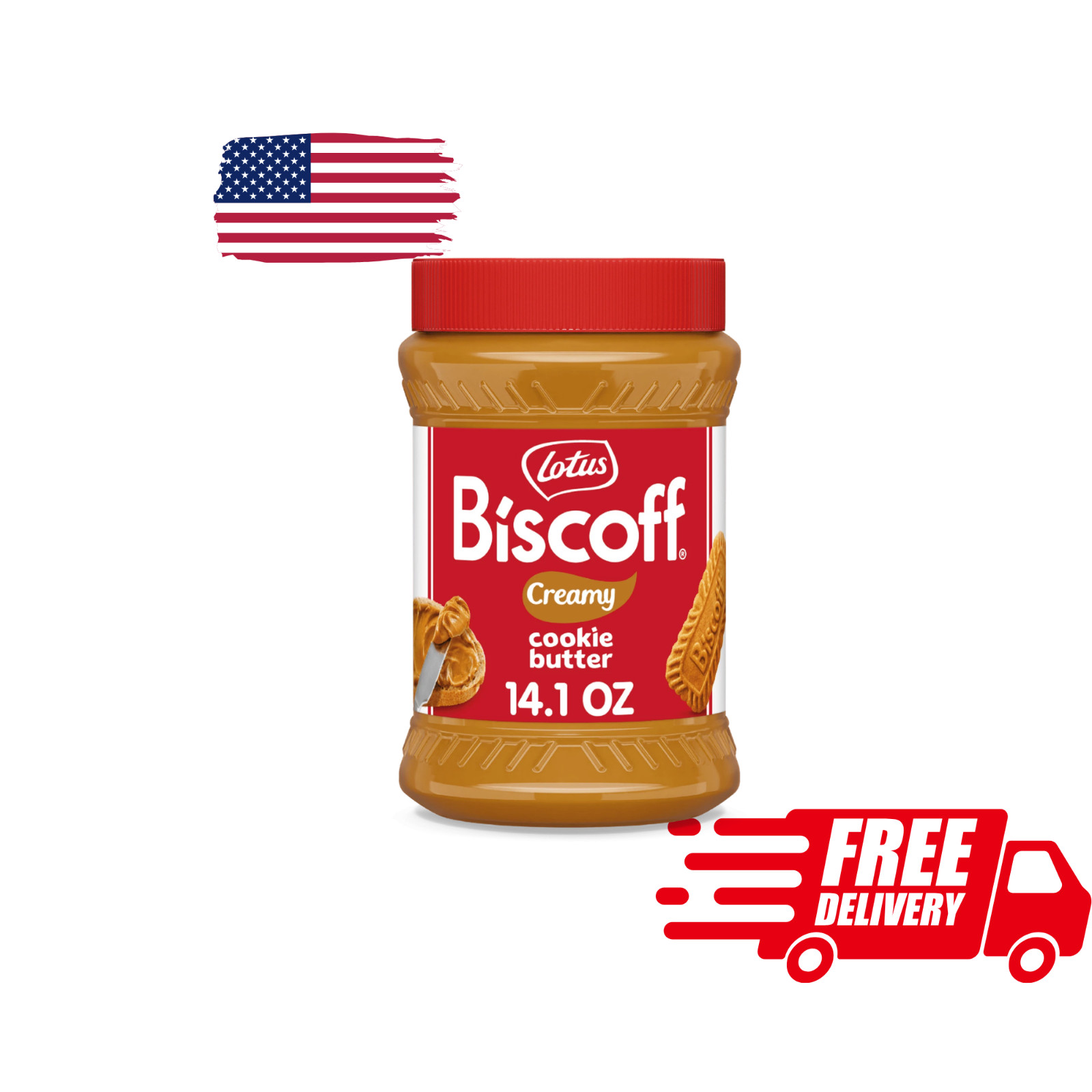 Lotus Biscoff Creamy Cookie Butter, 14.1 Oz****