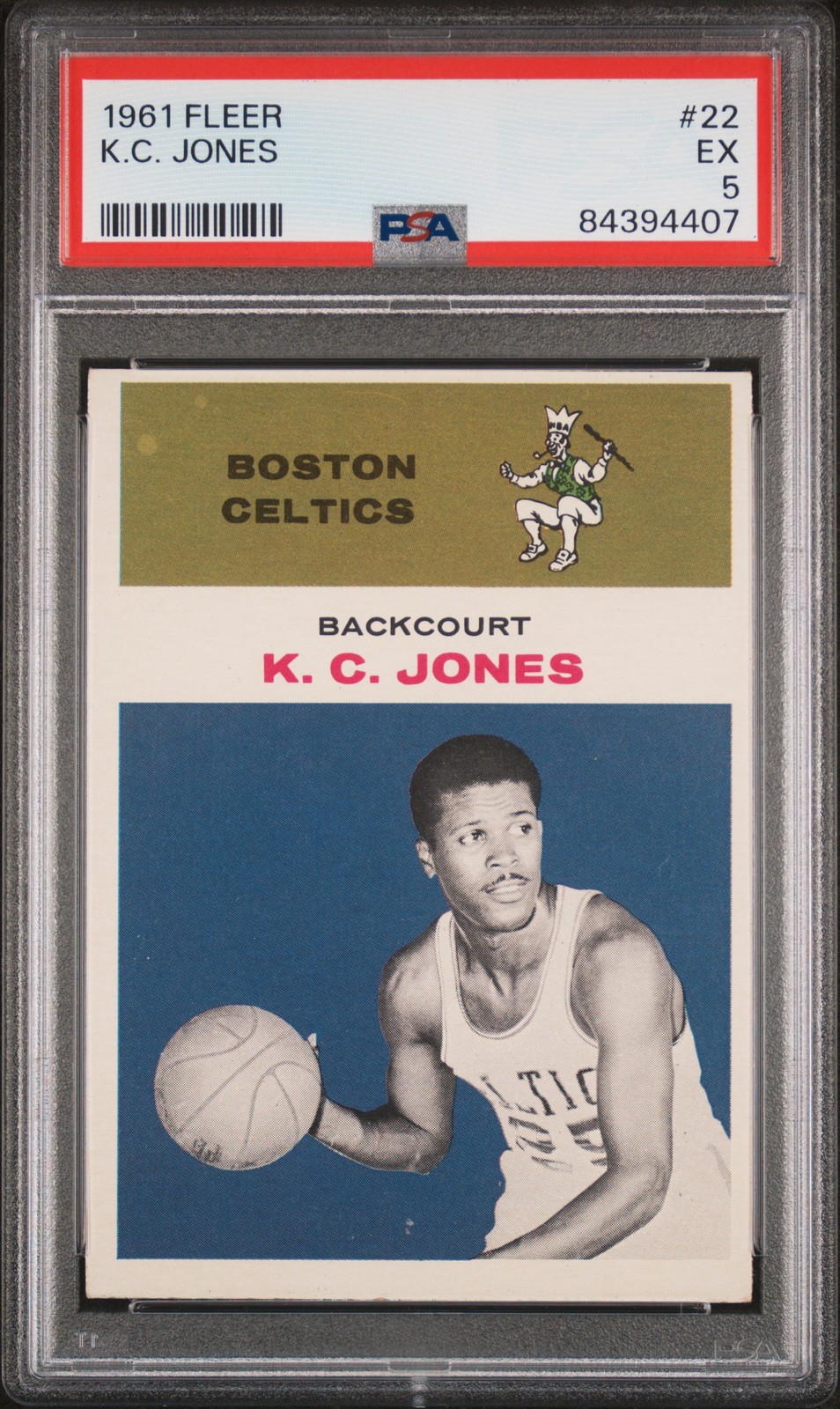 1961-62 Fleer #22 K.C. Jones RC PSA 5 EX