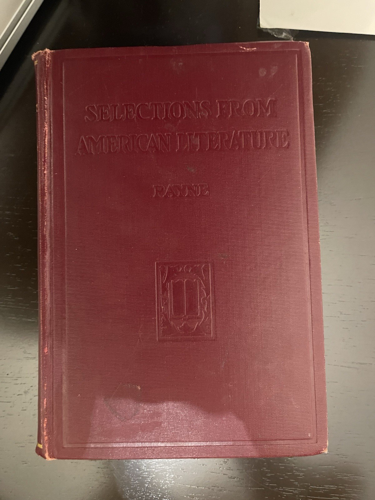 1907 Selections From American Literature Leonidas Payne Jr Antique Book