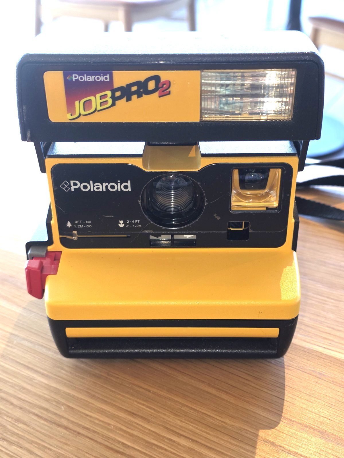 POLOROID JOB PRO VINTAGE INSTANT CAMERA WITH STRAP FLASH POLOROID JOB PRO VINTAGE INSTANT CAMERA WITH STRAP FLASH