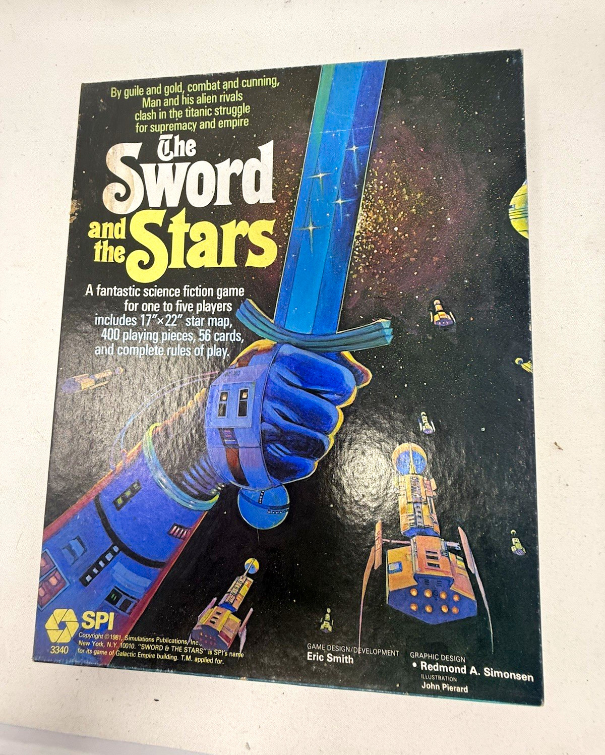 Vintage 1981 SPI The Sword and the Stars Board Game 100% COMPLETE w/ Ads Flyers