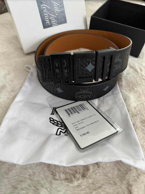 Black MCM Tech Belt Unisex Black MCM Tech Belt Unisex