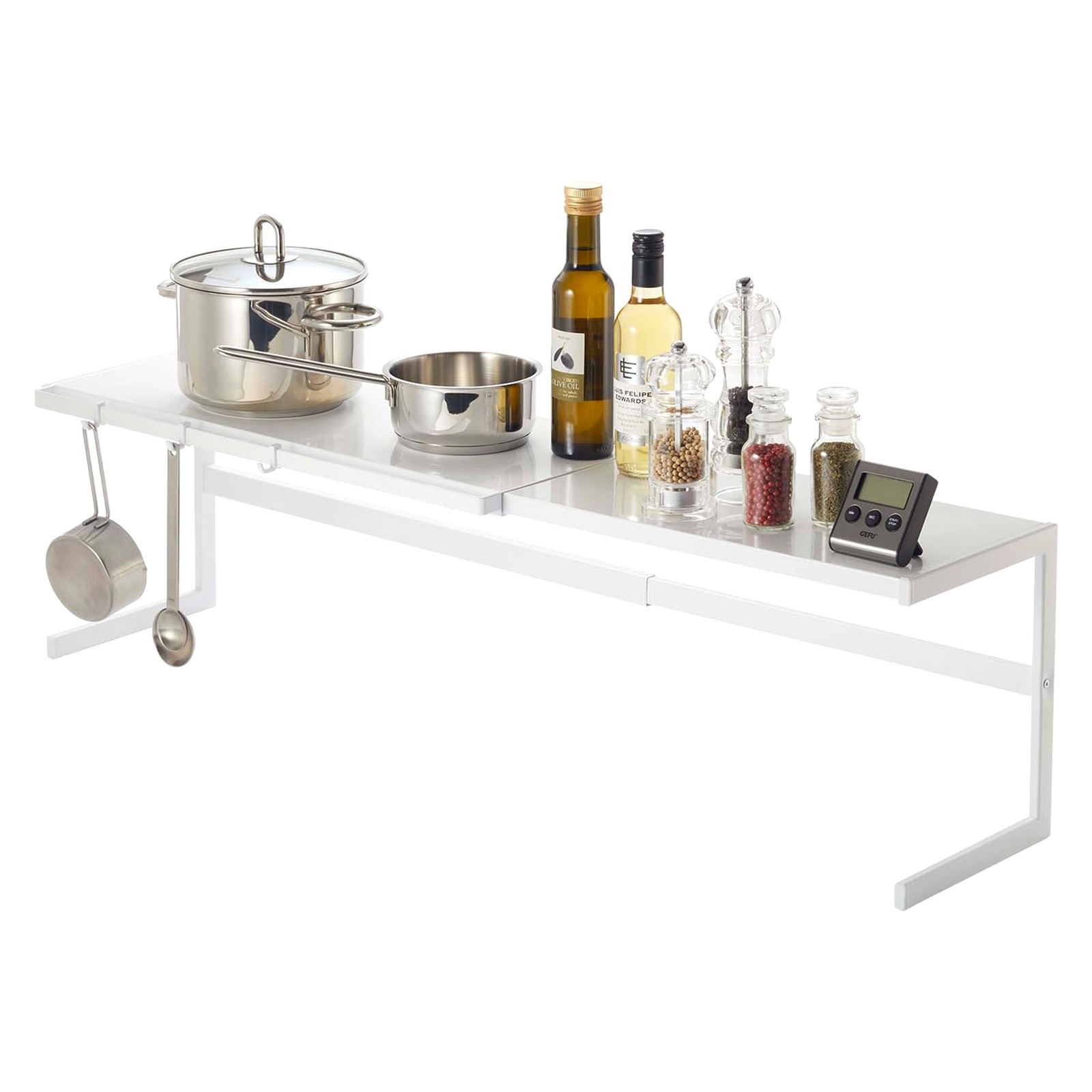 YAMAZAKI Home Tower Expandable Support Rack Large Steel Kitchen Storage