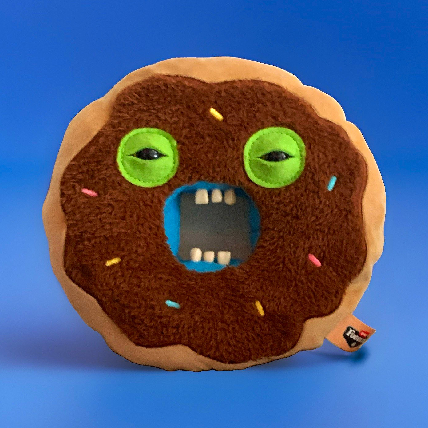 Soft Donut Plush Pillow Brown Frosting Sprinkles Face Small 6-14 in Soft Donut Plush Pillow Brown Frosting Sprinkles Face Small 6-14 in
