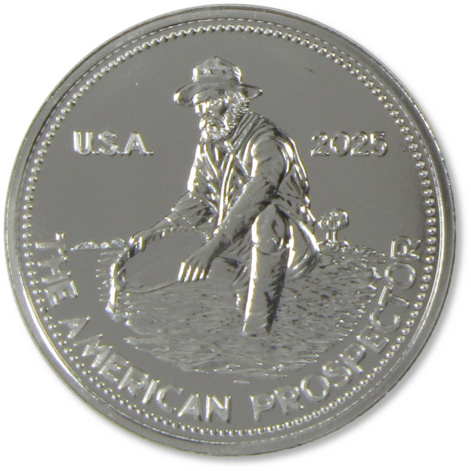 2025 Engelhard American Prospector 1 oz .999 Silver Round SKU:OPC229 2025 Engelhard American Prospector 1 oz .999 Silver Round SKU:OPC229