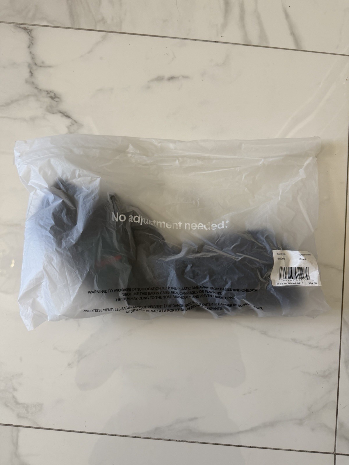 Tommy John Second Skin Micro Rib Bralette Size XXL Black Tommy John Second Skin Micro Rib Bralette Size XXL Black