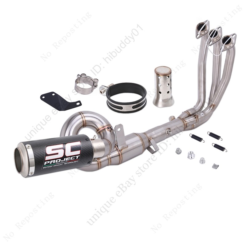 675SS Full System for CF-Moto 675SR 675NK 2024-2026 Header Pipe Exhaust Muffler
