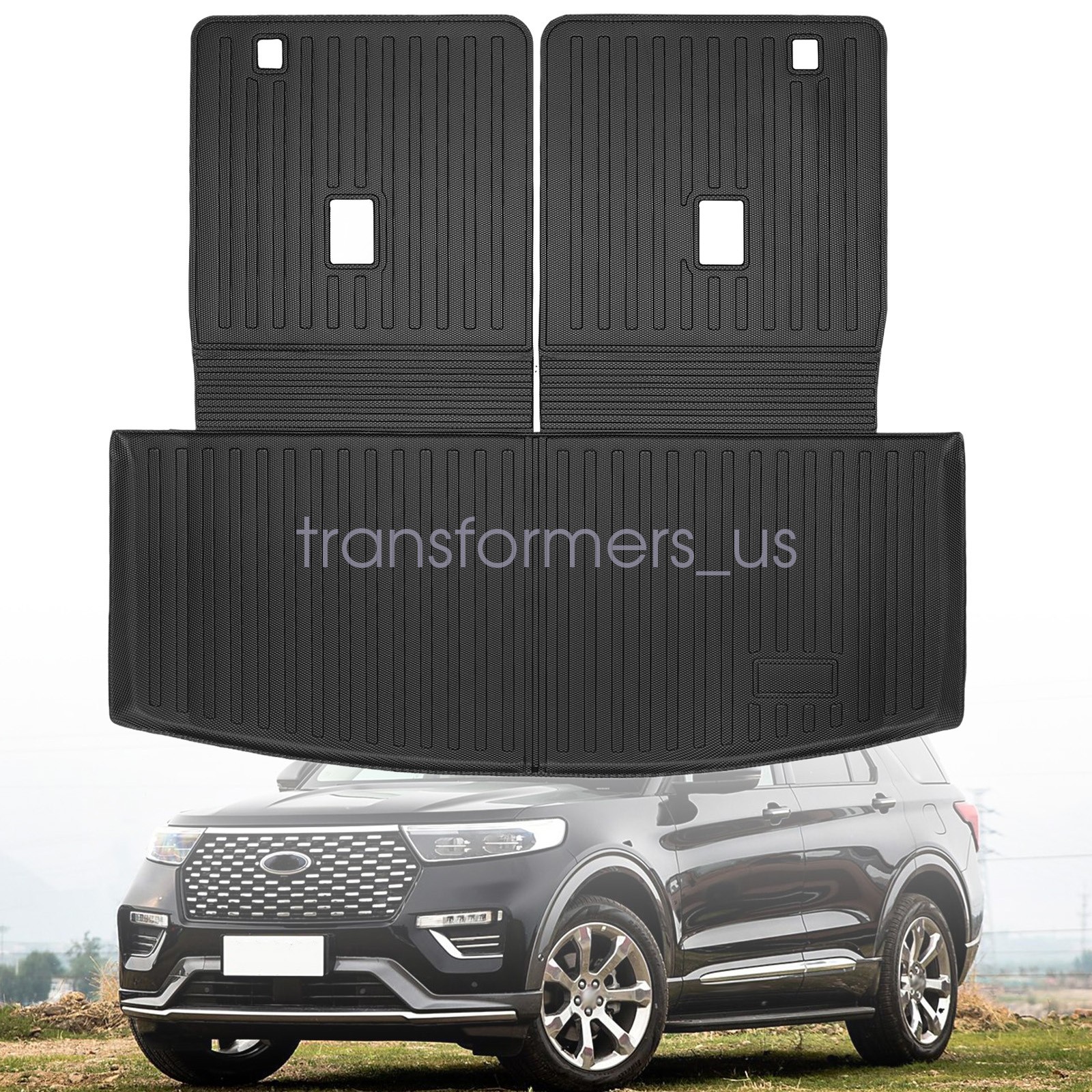 1x TPE Trunk Cargo Liner For 2020 2021 2022 2023 2024 2025 Ford Explorer 4-Door
