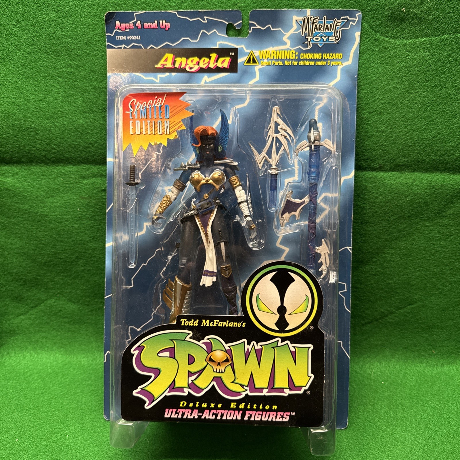 Spawn Angela Ultra Limited Edition 1995 McFarlane Toys Blue Variant Vintage Spawn Angela Ultra Limited Edition 1995 McFarlane Toys Blue Variant Vintage