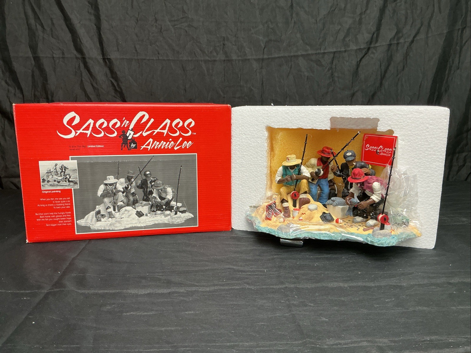 Sass n' Class Annie Lee It Was This Big Figurine #6037 Ltd Ed 0695 of 7500 NOS Sass n' Class Annie Lee It Was This Big Figurine #6037 Ltd Ed 0695 of 7500 NOS