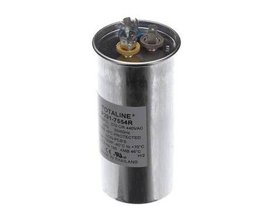 TOTALINE P291-7554R Carrier 75+5 MFD 370/440V Dual Run Capacitor Round HVAC