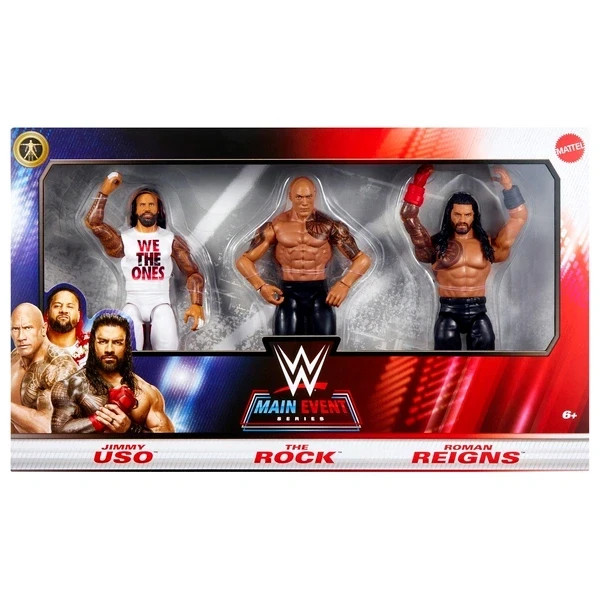 WWE Blood Line 3 Pack Rock, Jimmy Uso Roman Reigns WWE Blood Line 3 Pack Rock, Jimmy Uso Roman Reigns