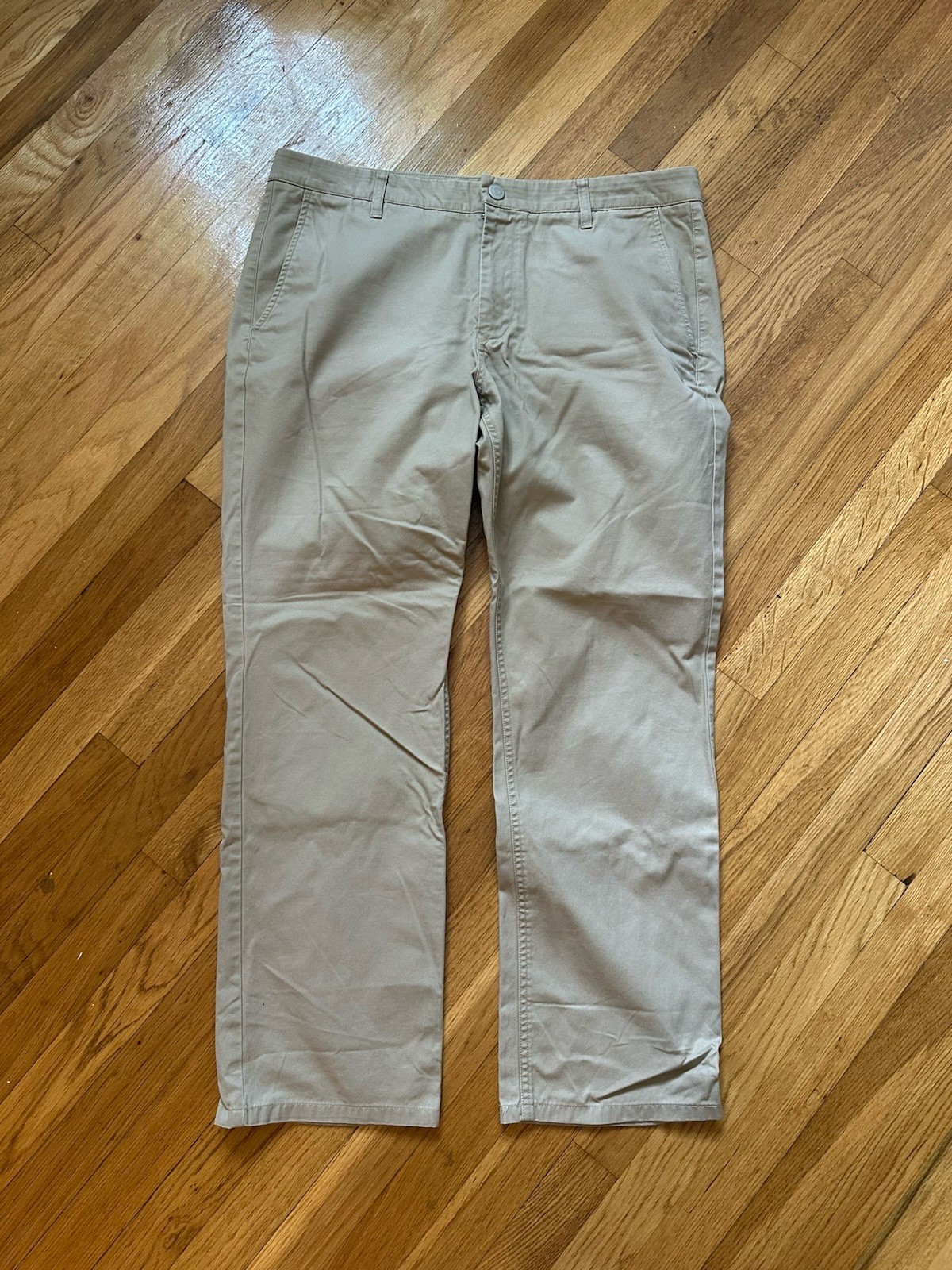 Bonobos Men\'s Straight Leg Washed Chinos Pants Khaki, Size 36x32 Bonobos Men\'s Straight Leg Washed Chinos Pants Khaki, Size 36x32