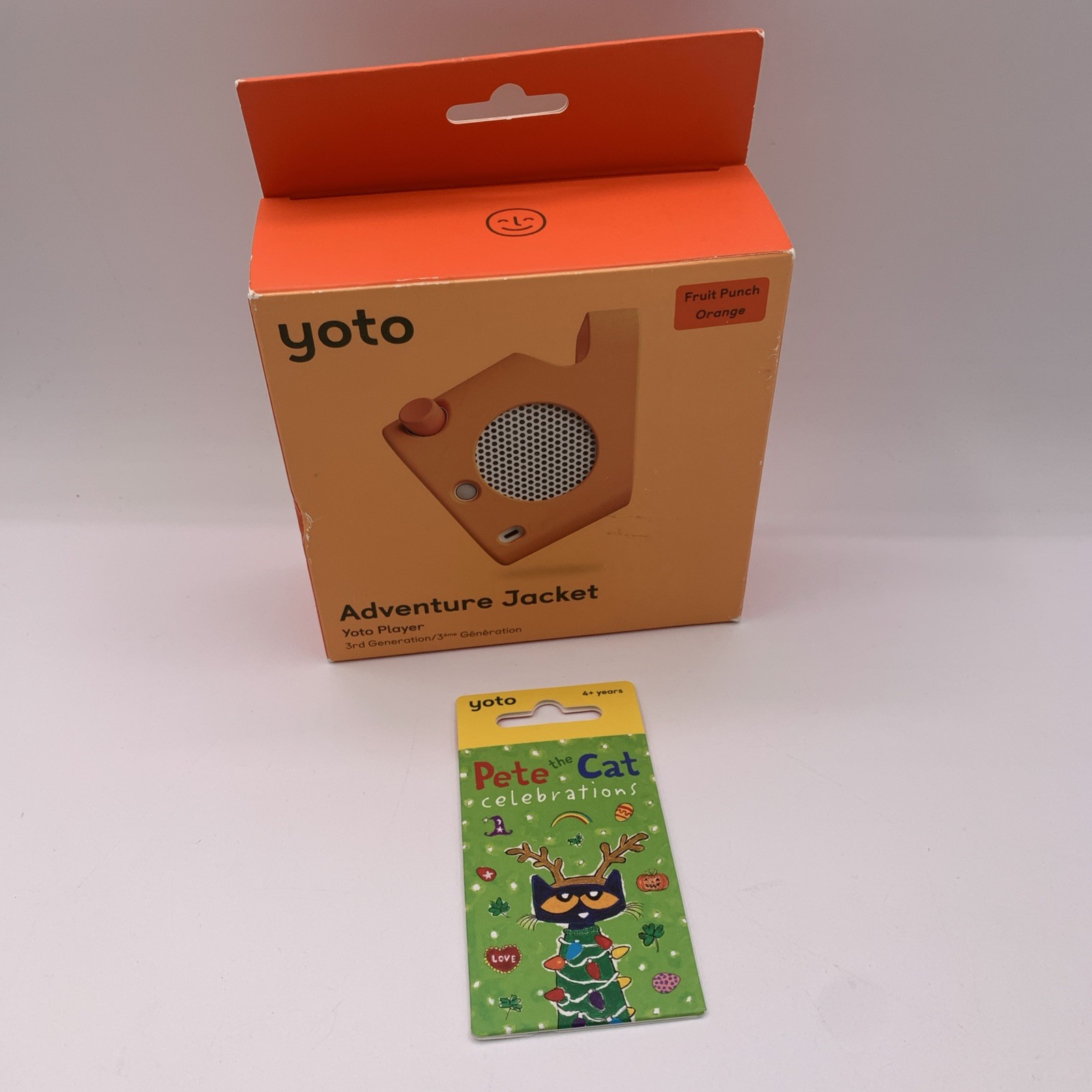 Yoto Adventure Jacket +1 Audio Card, (3rd Generation) in Orange Fruit Punch Yoto Adventure Jacket +1 Audio Card, (3rd Generation) in Orange Fruit Punch