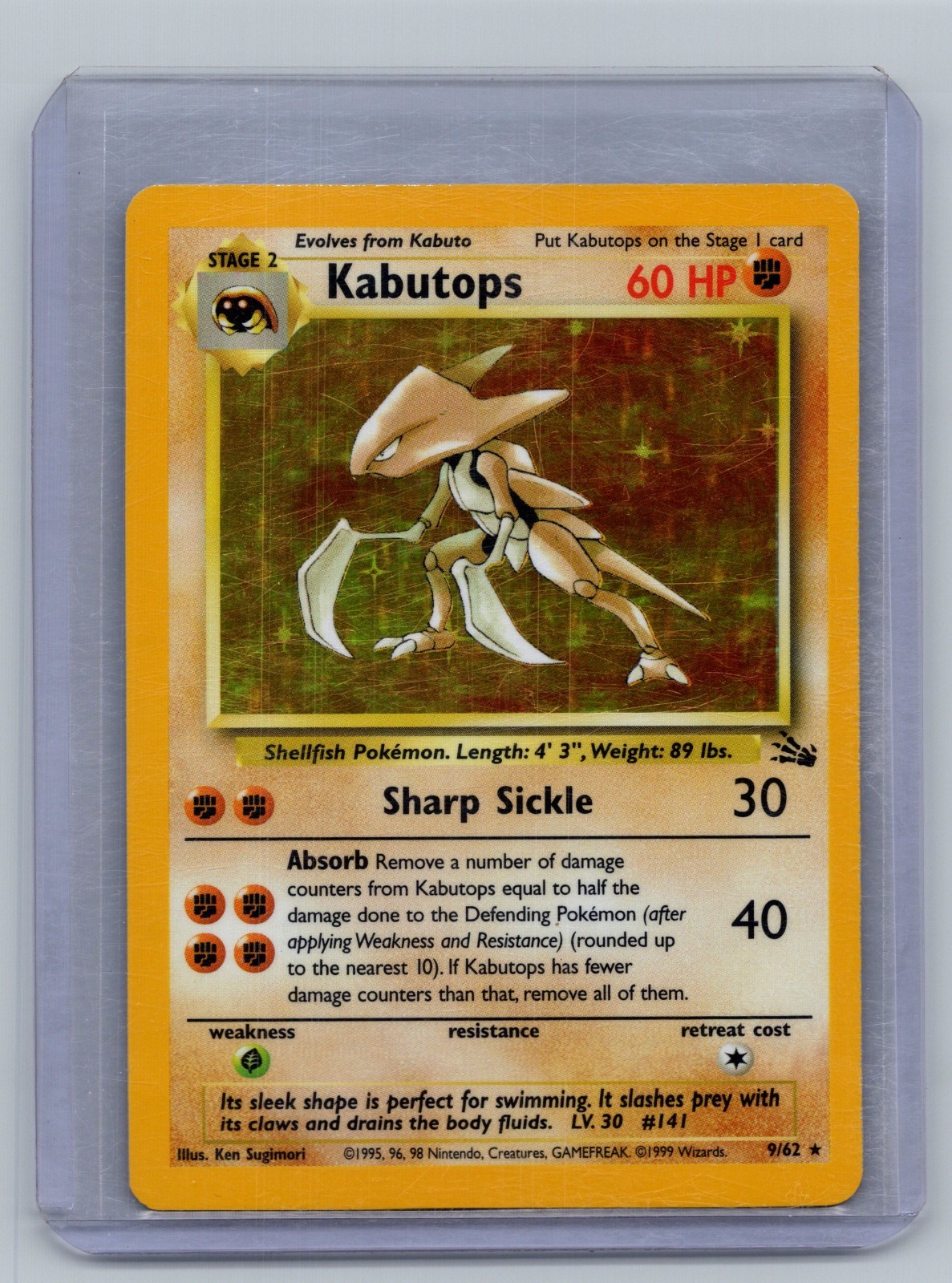 (NM) Kabutops 9/62 Holo - Pokemon Fossil