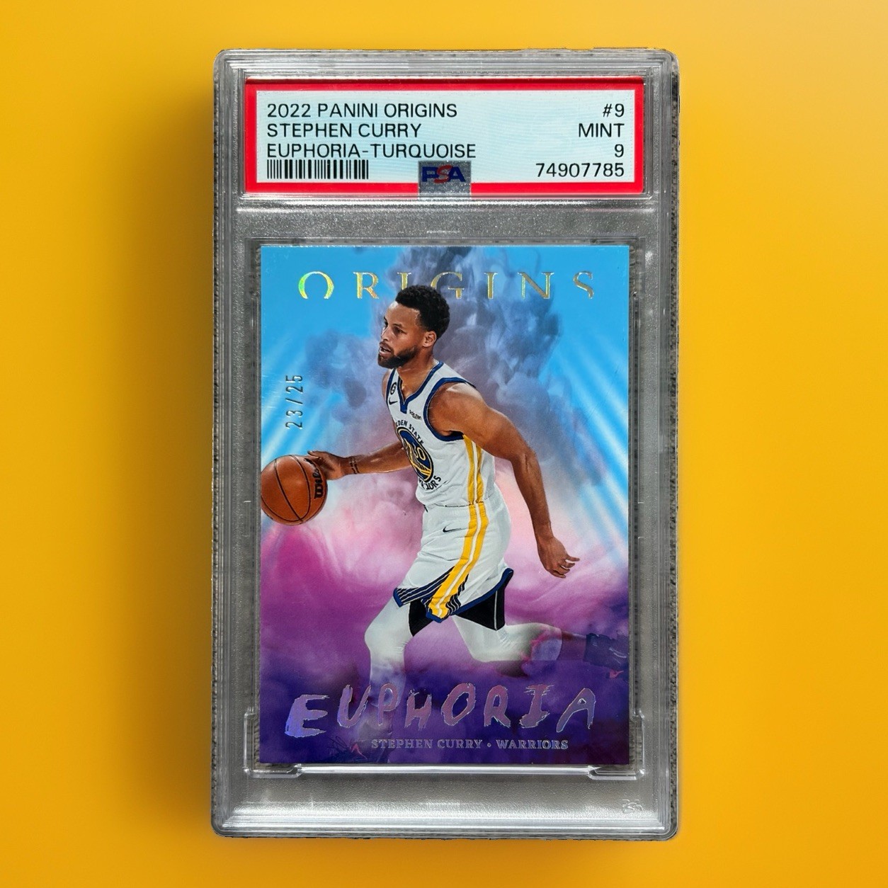 Panini 2022-23 Origins Stephen Curry Euphoria Turquoise /25 #9 PSA 9 74907785 Panini 2022-23 Origins Stephen Curry Euphoria Turquoise /25 #9 PSA 9 74907785