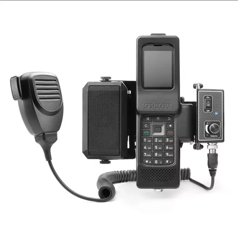 GPSLockbox with 4-Inch PTT Kit, Locking Cradle, and Hardwire Kit for Sonim XP3