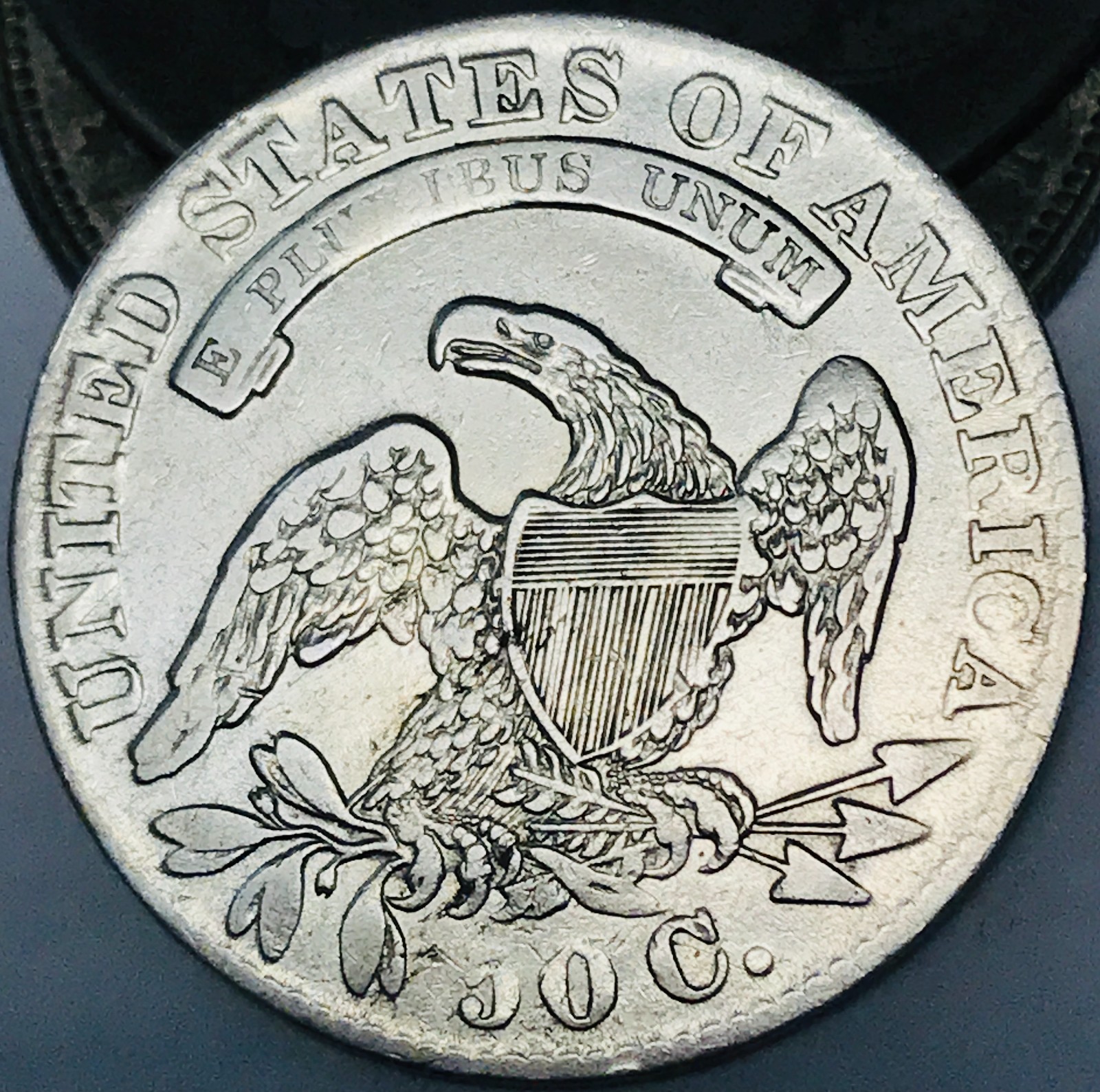 1833 Capped Bust Half Dollar 50C Ungraded Details 90% Silver US Coin CC31188