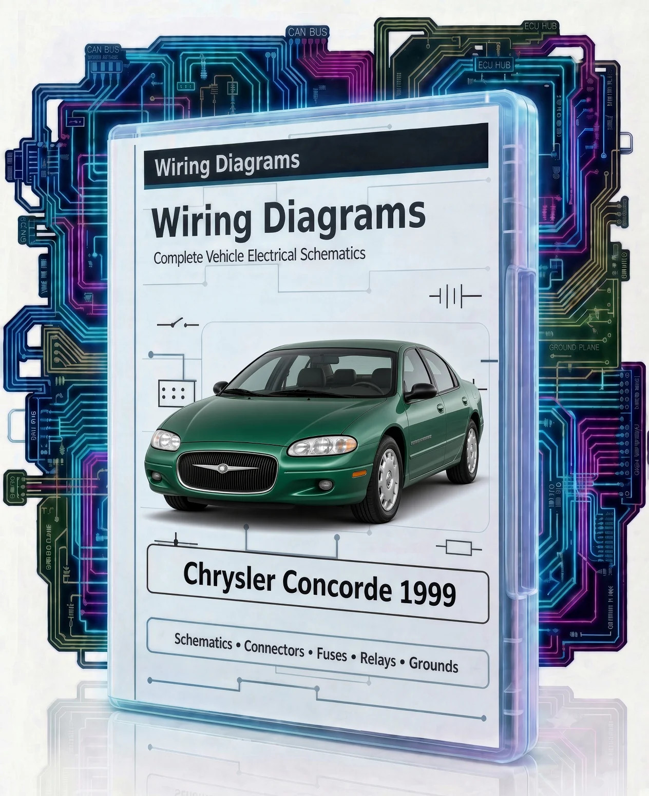 1999 Chrysler Concorde Color Electrical Wiring Diagrams Schematics PDF on USB