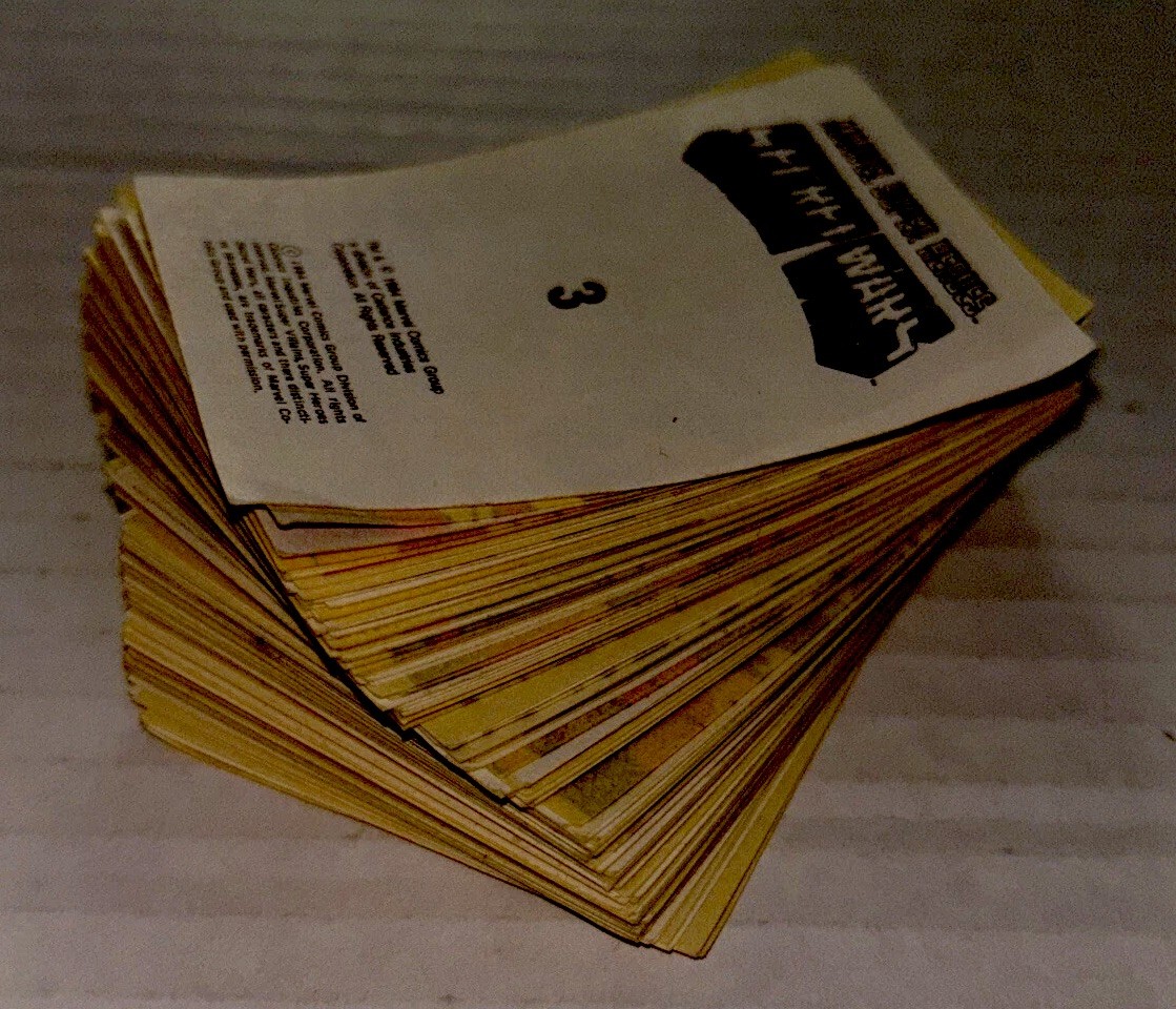 104 LOT Vintage 1984 Secret Wars Stickers Cadence Marvel Super Heroes READ