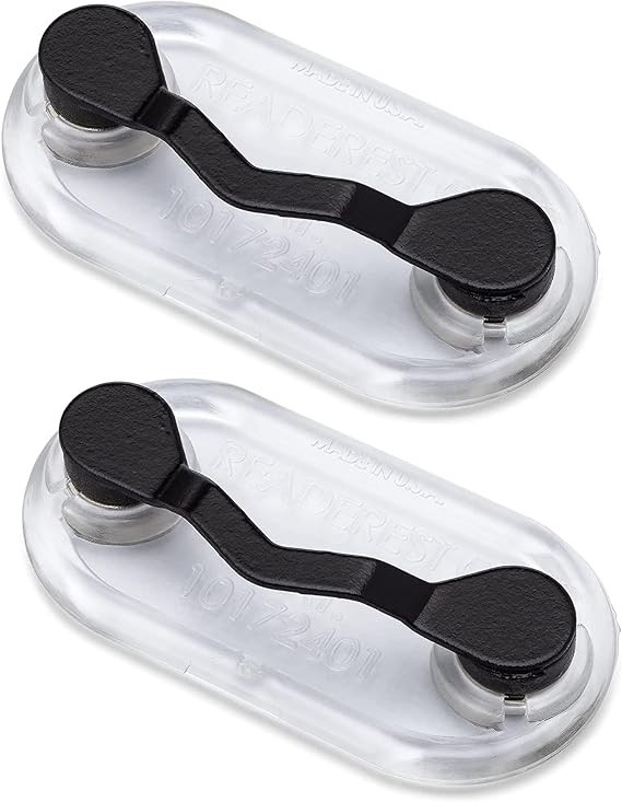 Readerest Magnetic Eyeglass Holder - Set of 2 - Strong and 2, 2x Black Readerest Magnetic Eyeglass Holder - Set of 2 - Strong and 2, 2x Black