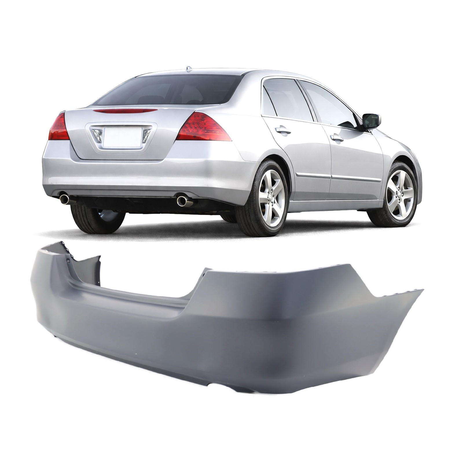 2006-2007 Honda Accord Hybrid Primed Rear Bumper Cover HO1100233 04715SDBA80ZZ