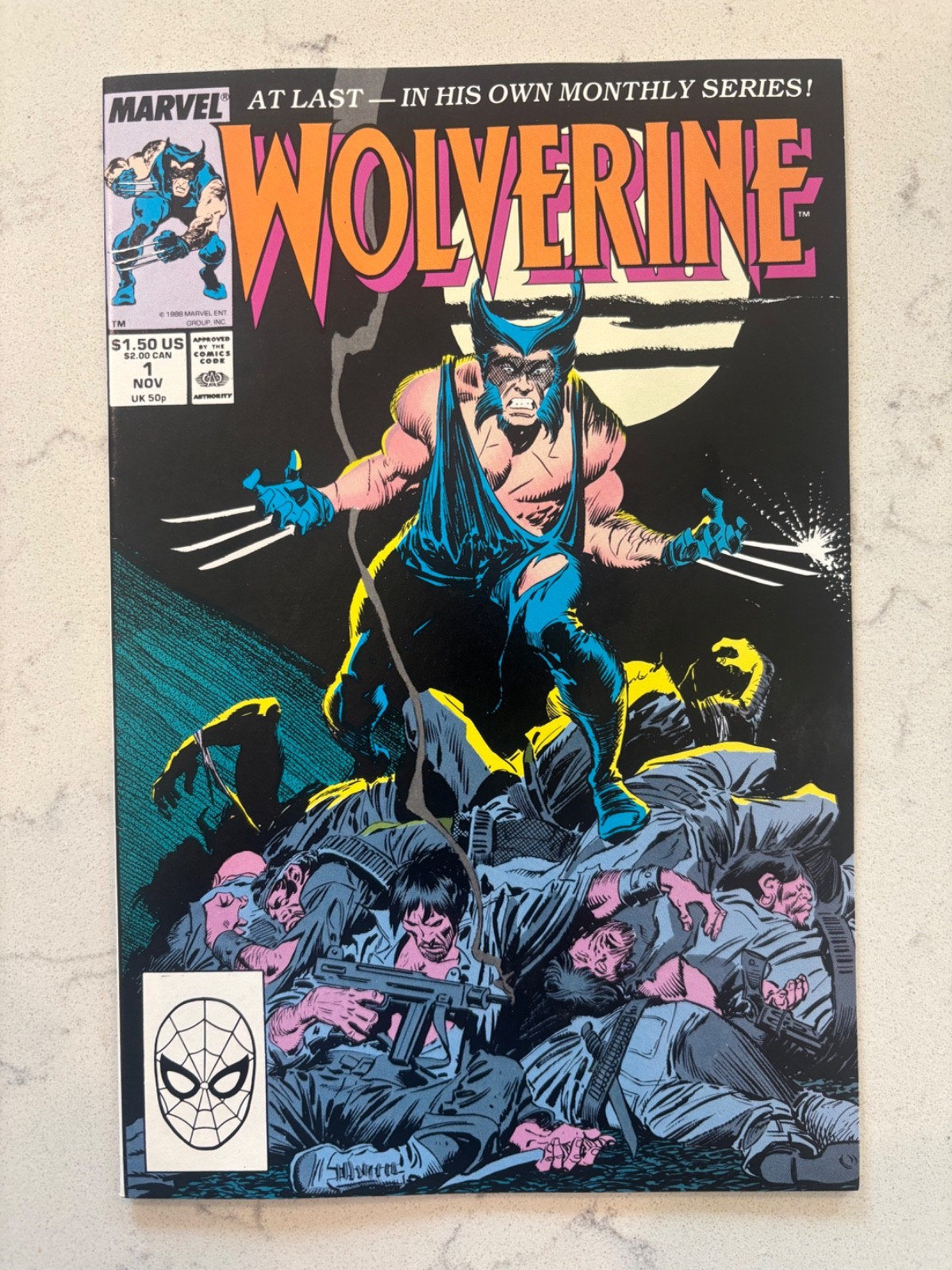1988 NM Wolverine #1 *BIG KEY* 1st App. Patch (Wolverine) 1988 NM Wolverine #1 *BIG KEY* 1st App. Patch (Wolverine)