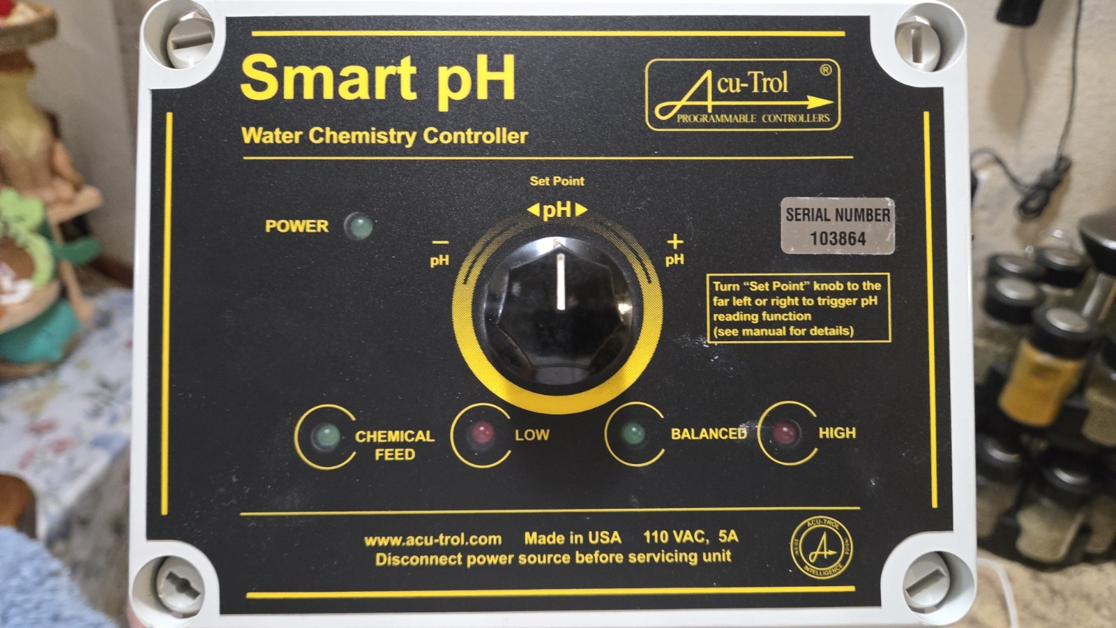 Model # 521173 Smart PH Control System, Acid Solution Ready. Controller Only Model # 521173 Smart PH Control System, Acid Solution Ready. Controller Only