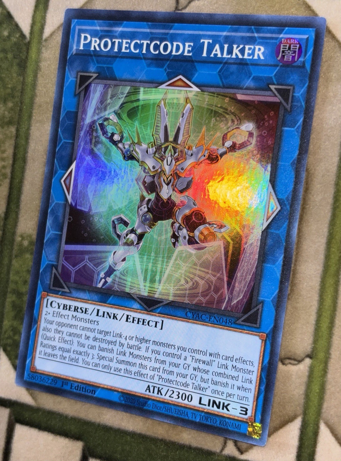 YuGiOh PROTECTCODE TALKER Super Rare CYAC-EN048
