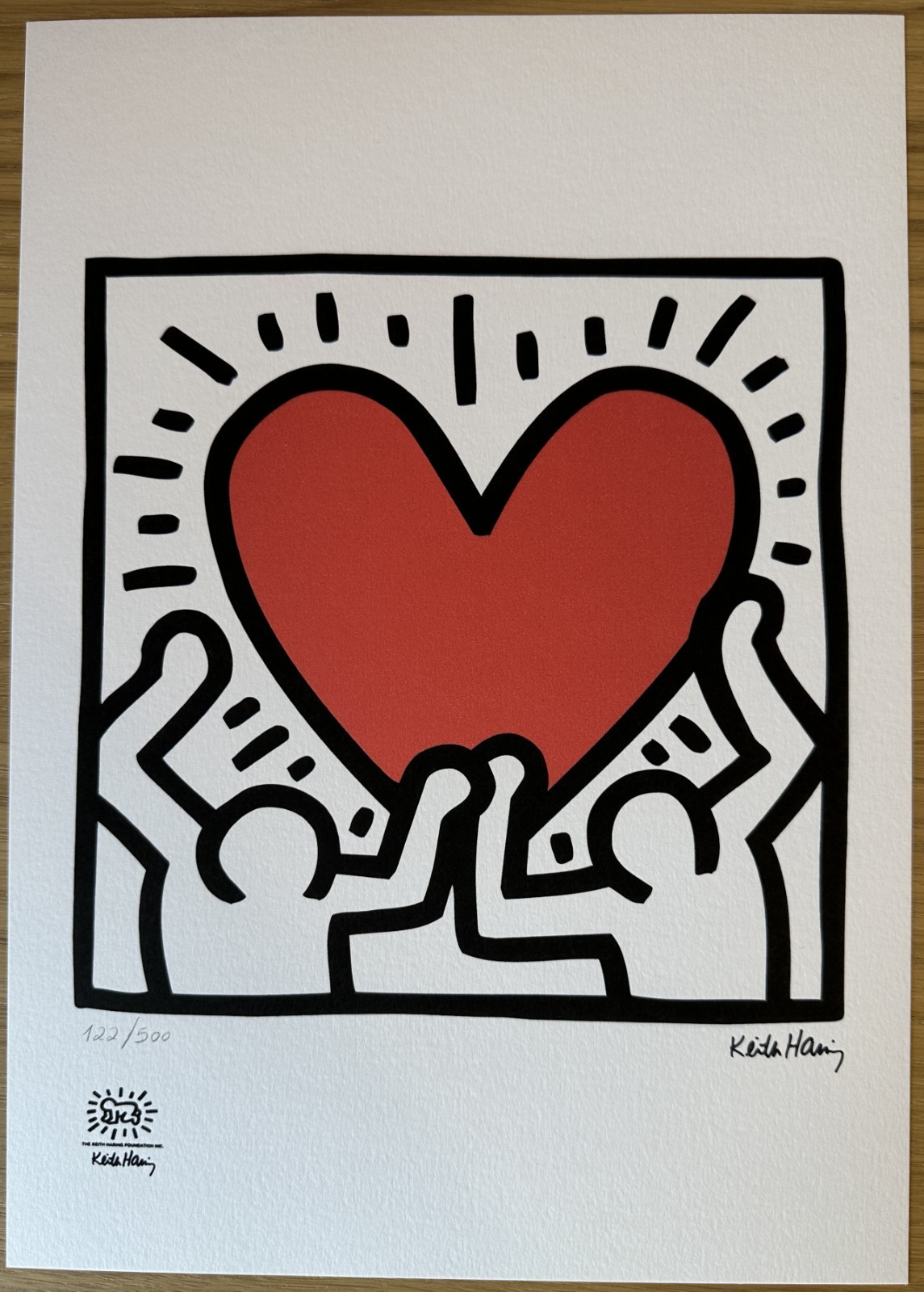 Keith Haring Signed & Numbered Edition Lithograph 