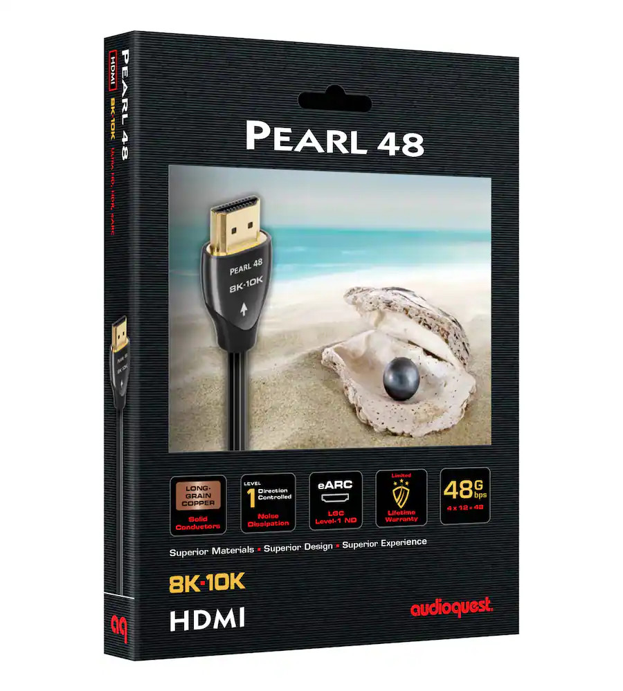 AudioQuest-Pearl 48 16.4\' (5M) 8-10K 48Gbps In-Wall Rated HDMI Cable HDM48PEA500