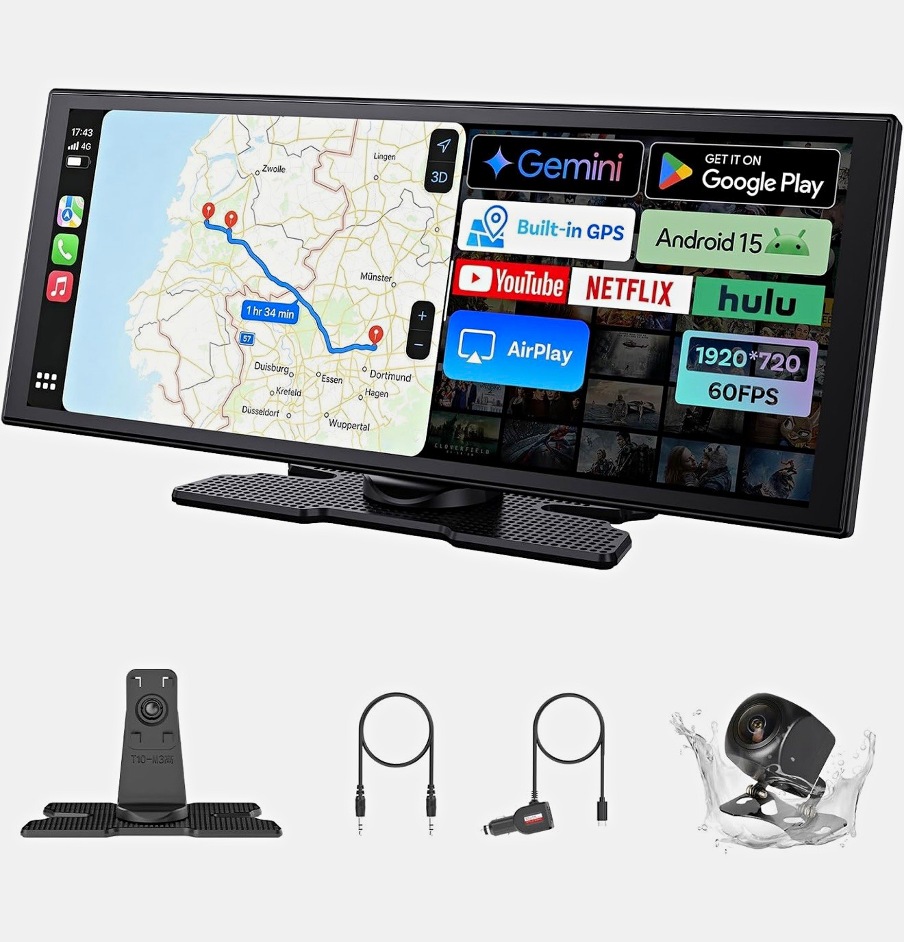OTTOCAST OttoScreen AI 11.4in Touchscreen Android 15 Built-in GPS Backup Cam OTTOCAST OttoScreen AI 11.4in Touchscreen Android 15 Built-in GPS Backup Cam