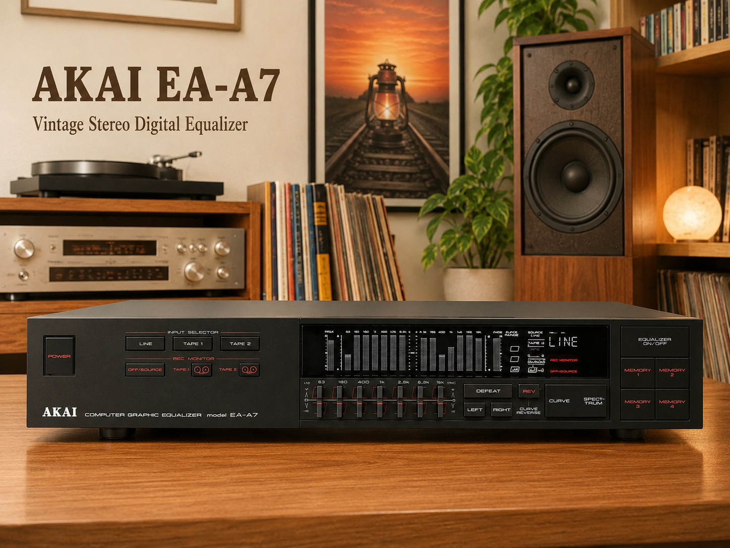 AKAI EA-A7 🌈RaRe🌈 Vintage Stereo Digial Equalizer