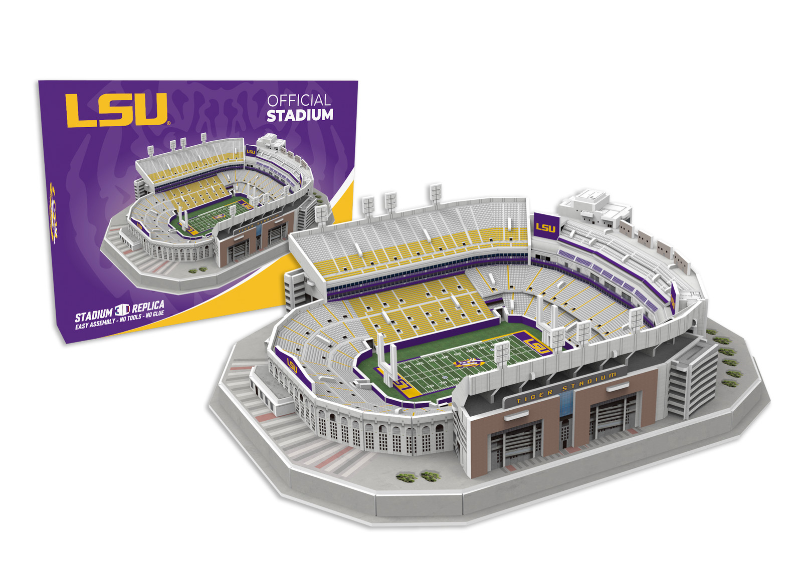 LSU Tiger Stadium 3D Replica Puzzle – Official College Football Stadium Model