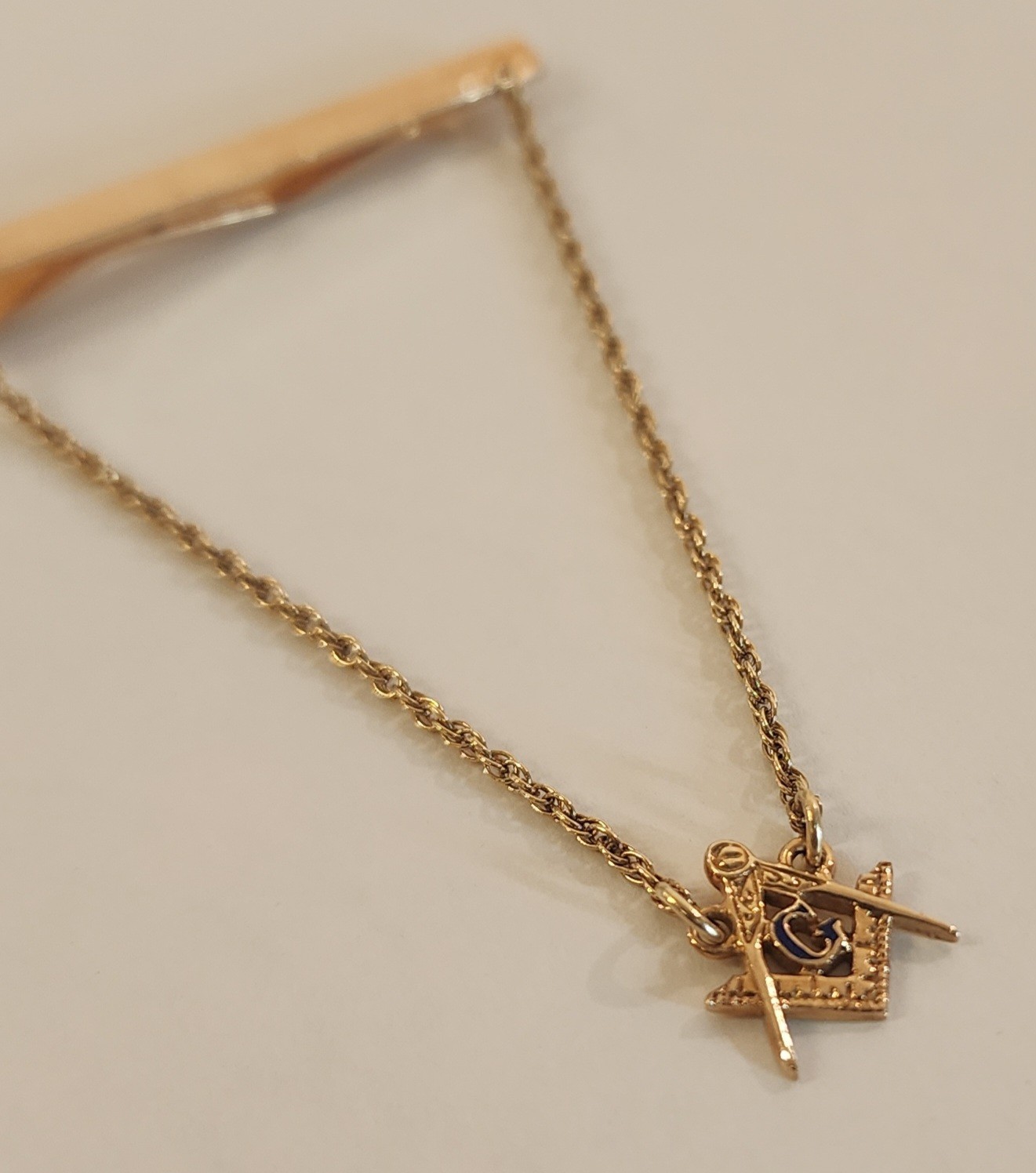 Vintage 14K Gold Freemason Tie Bar 4.62g Masonic Mason Vintage 14K Gold Freemason Tie Bar 4.62g Masonic Mason