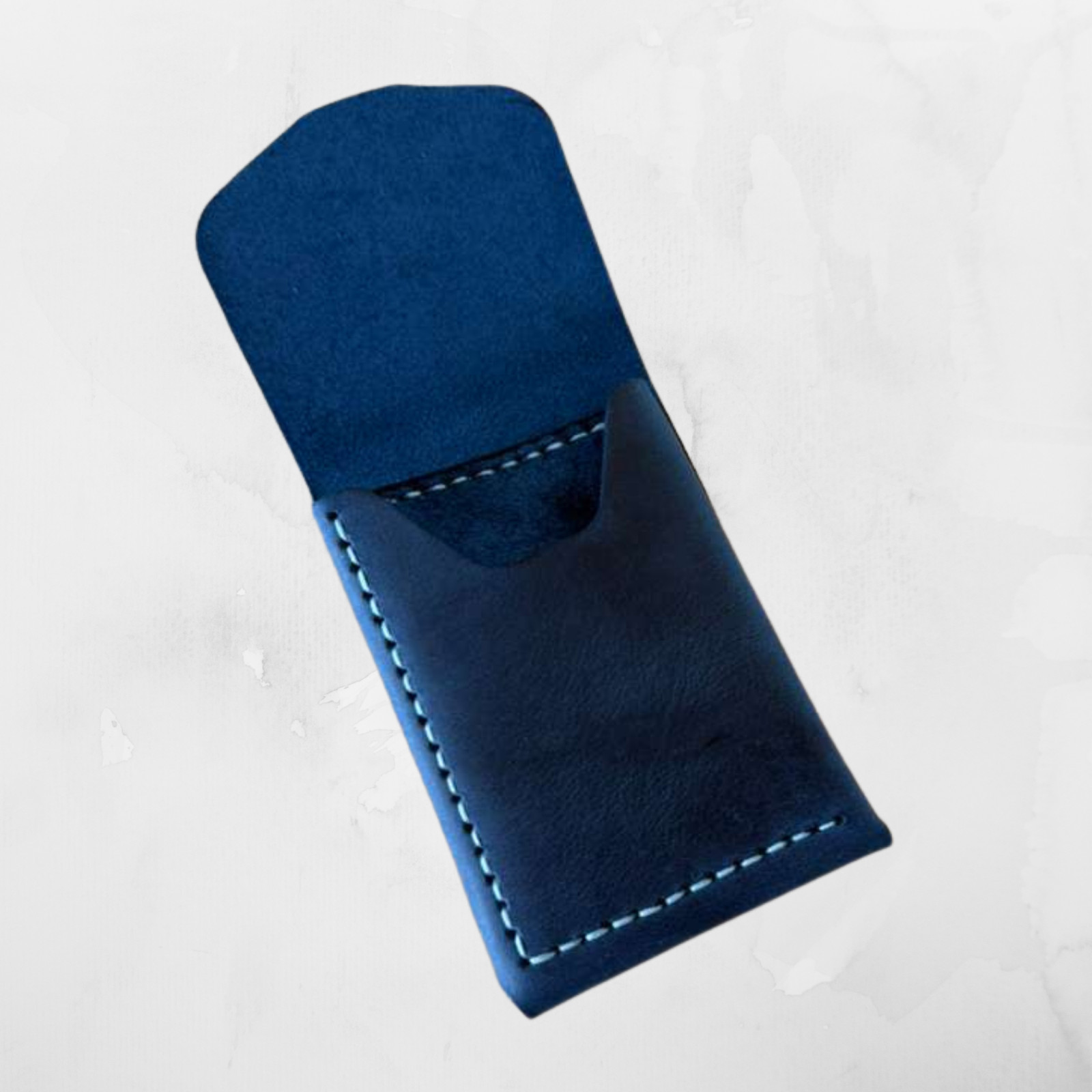Leather Cash Wallet, Hand Stitched Slim Minimalist Front Pocket EDC Wallet