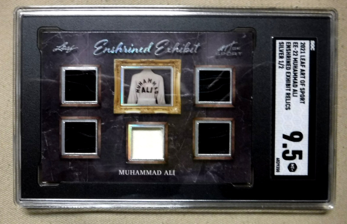 2021 LEAF ART OF SPORT ENSHRINED EXHIBIT MUHAMMAD ALI 5 PIECES #1/2 SGC 9.5 2021 LEAF ART OF SPORT ENSHRINED EXHIBIT MUHAMMAD ALI 5 PIECES #1/2 SGC 9.5